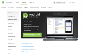 Download Android Studio and SDK